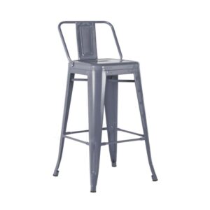 Banqueta Industrial Tolix com Encosto