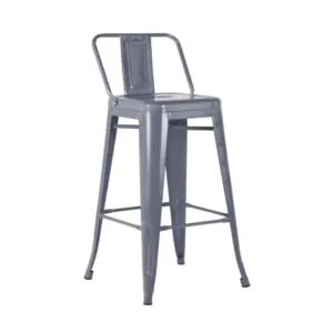 Banqueta Industrial Tolix com Encosto