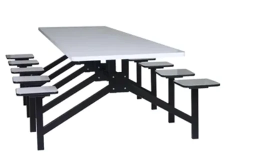 Mesa com Bancos Individuais Fixos